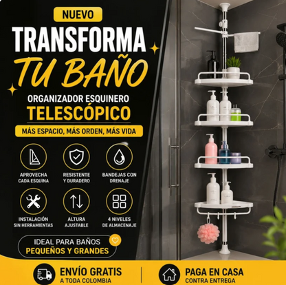ESQUINERO ORGANIZADOR DE BAÑO